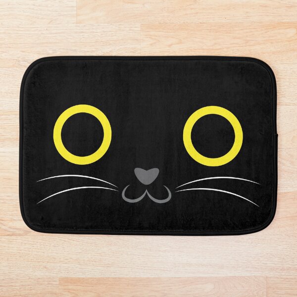 Black Cat Bath Mat