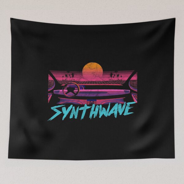 Item preview, Synthwave Retrowave Aesthetic Vintage Drive Laser Run 80s  design designed and sold by A-Fashion.