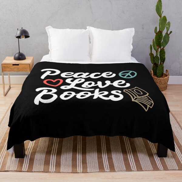 Item preview, Peace Love Books Geeky & Cute Reading designed and sold by yesqueen.