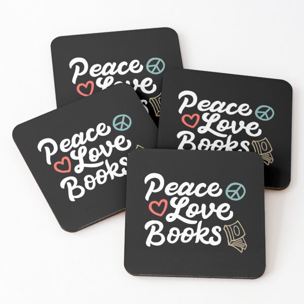 Item preview, Peace Love Books Geeky & Cute Reading designed and sold by yesqueen.