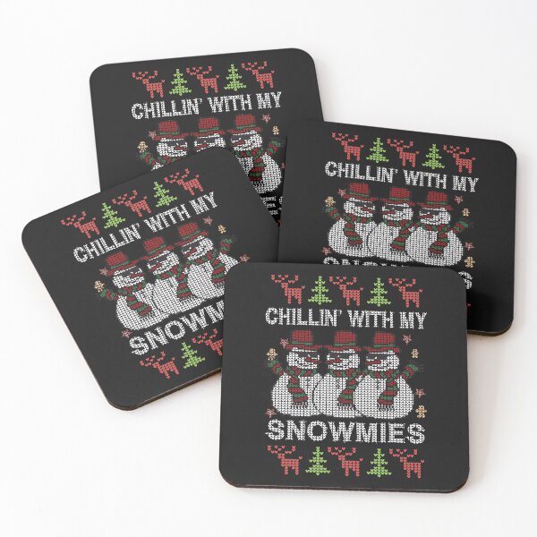 Item preview, Chilling with my snowmies funny snowman in ugly Christmas sweater style,  designed and sold by alenaz.