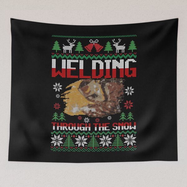 Item preview, Funny Welder Gift - Welding Through The Snow - Christmas designed and sold by kntranhoang.