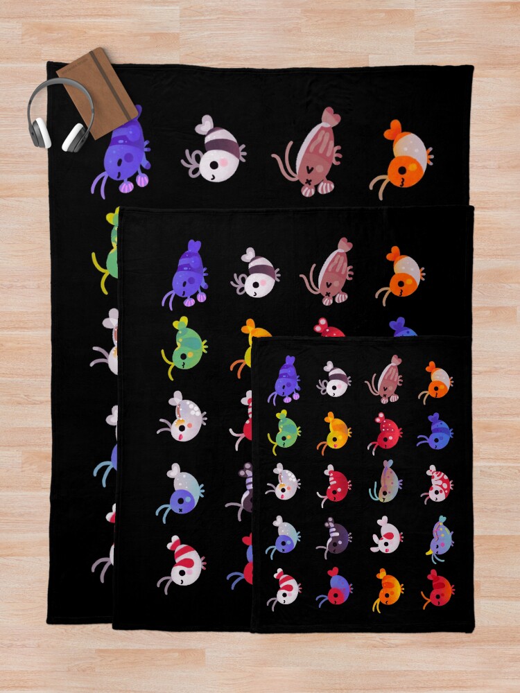Alternate view of Freshwater shrimp Throw Blanket