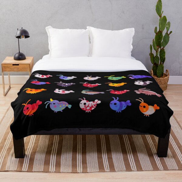 Freshwater shrimp Throw Blanket