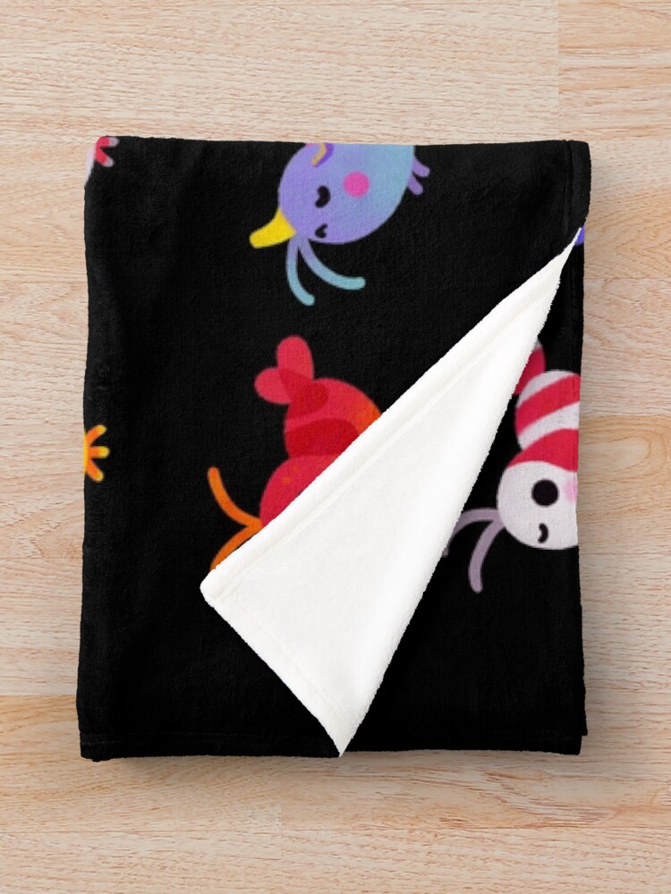Alternate view of Freshwater shrimp Throw Blanket