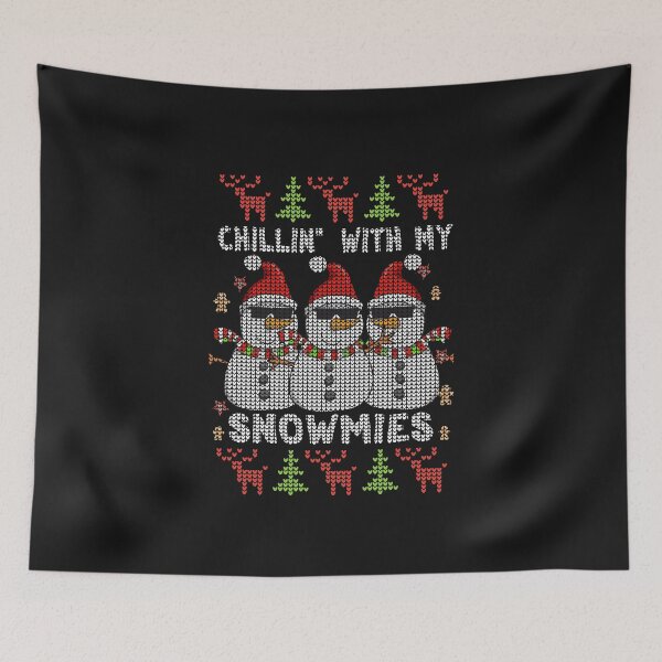 Item preview, Showman and friends chillin with my snowmies ugly Christmas sweater humor  designed and sold by alenaz.