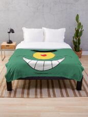 Plankton Evil And Funny Laugh Throw Blanket
