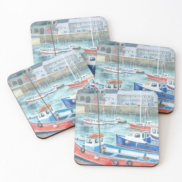 Item preview, Boats at Tenby designed and sold by ingridslatter.