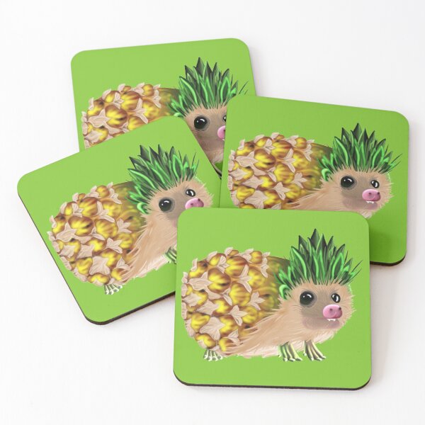 Item preview, Pineapple hedgehog. designed and sold by DinkumDoodles.
