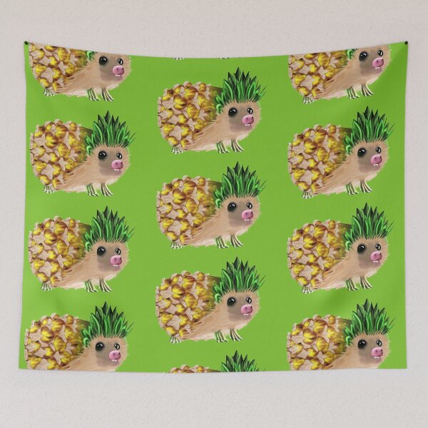 Item preview, Pineapple hedgehog. designed and sold by DinkumDoodles.