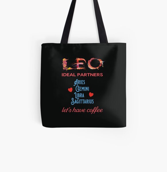 Leo Ideal Partners All Over Print Tote Bag