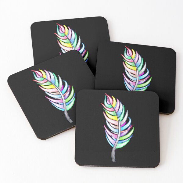 Item preview, Rainbow Feather designed and sold by Calen  Picard-Carroll.