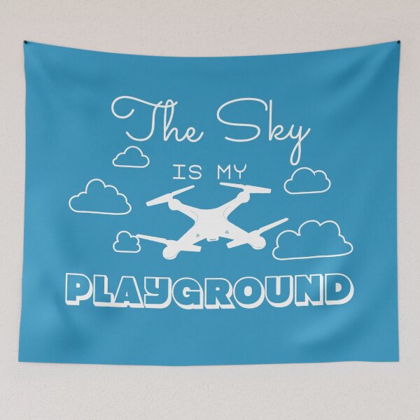 Item preview, Drone Pilot - The Sky is My Playground for Fans designed and sold by IslandLakeTree.