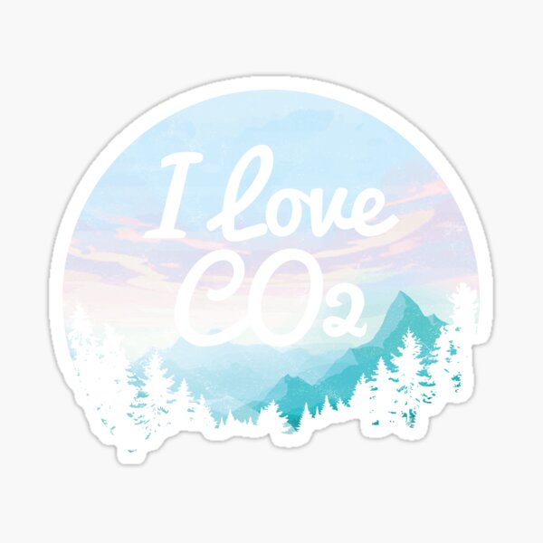 "I love CO2 displacement Fan" Sticker for Sale by alexngn Redbubble