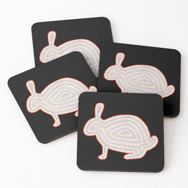 Item preview, Rainbow Line Rabbit designed and sold by Calen  Picard-Carroll.