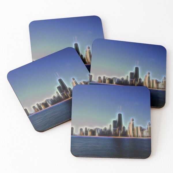 Item preview, Chicago Skyline in Brilliant Fiber designed and sold by allthingsnatura.