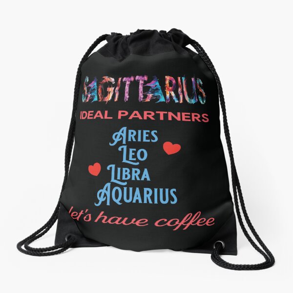 Sagittarius Ideal Partners Drawstring Bag