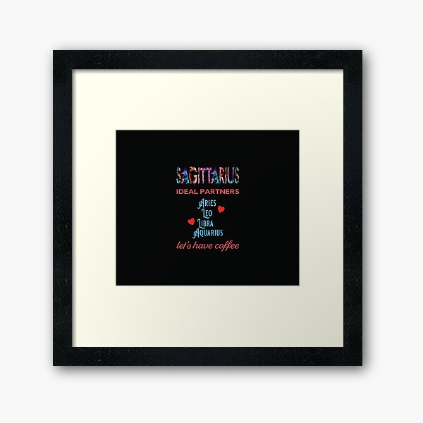 Sagittarius Ideal Partners Framed Art Print