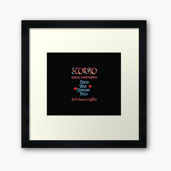 Scorpio Ideal Partners Framed Art Print