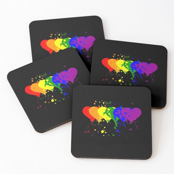 Item preview, LGBT Colorful Heart Symbol Lesbian Gay Bi Gift designed and sold by Weilichesmag.