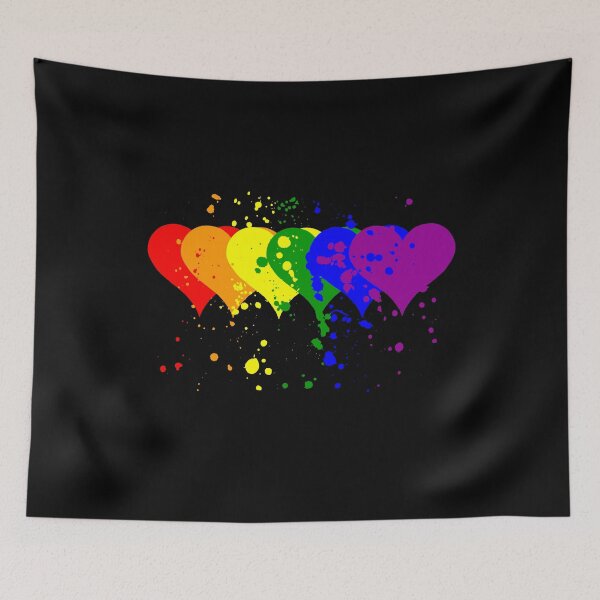 Item preview, LGBT Colorful Heart Symbol Lesbian Gay Bi Gift designed and sold by Weilichesmag.