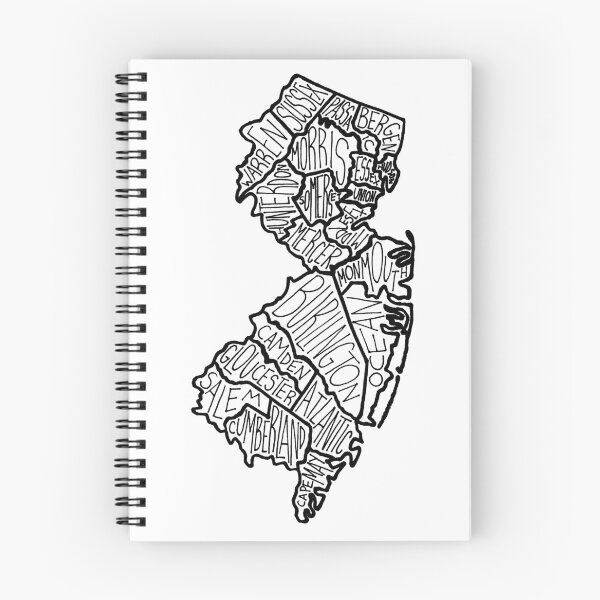 Item preview, New Jersey Map designed and sold by Calen  Picard-Carroll.