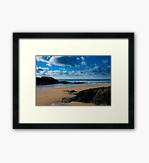 Treyarnon Bay Cornwall UK Framed Print