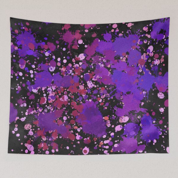 Item preview, Purple And Blue Color Splash Design designed and sold by MclaughlinGifts.