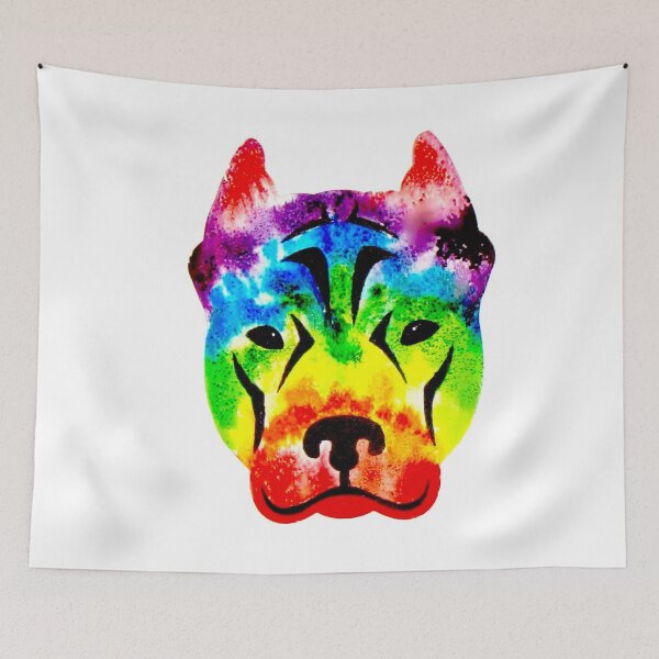 Item preview, Rainbow Pit Bull designed and sold by PaintedbyCarol.