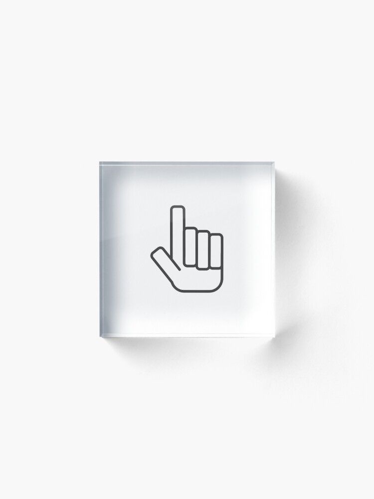 Alternate view of Foam Finger Acrylic Block