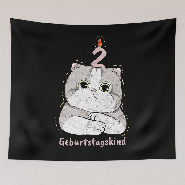 Item preview, 2 years birthday child kittens designed and sold by alexngn.