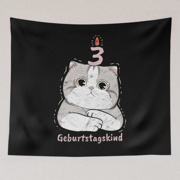Item preview, 3 years birthday child kittens designed and sold by alexngn.