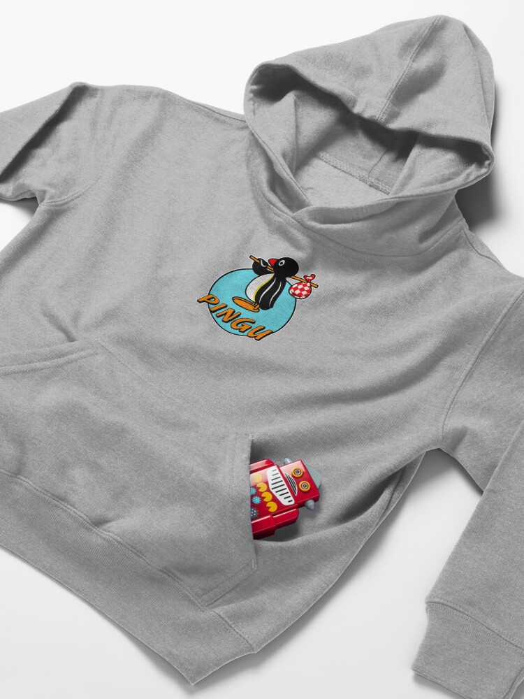 Alternate view of Pingu - TV Shows Kids Pullover Hoodie