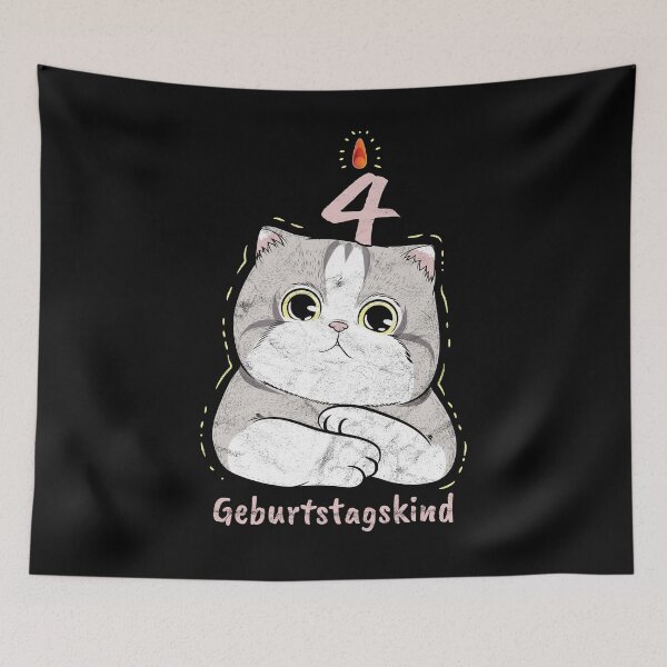 Item preview, 4 years birthday child kittens designed and sold by alexngn.