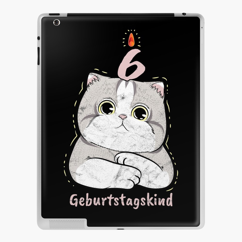 Coque Et Skin Adhesive Ipad 6 Ans Anniversaire Enfant Chatons Par Alexngn Redbubble