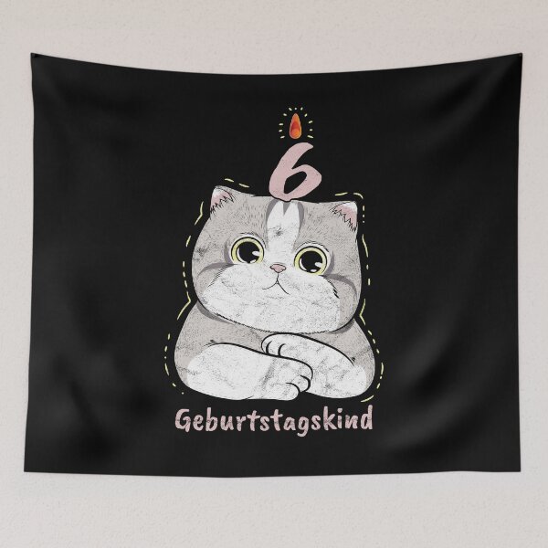 Item preview, 6 years birthday child kittens designed and sold by alexngn.