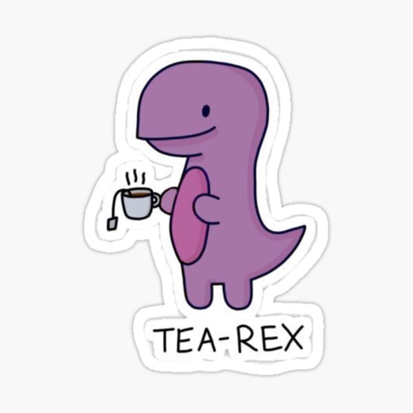 tea-rex dino sticker Sticker