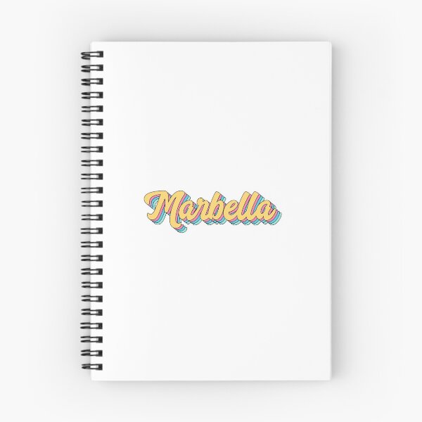 Item preview, Marbella Retro Yellow Script designed and sold by modeoftravel.