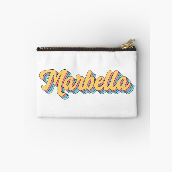 Item preview, Marbella Retro Yellow Script designed and sold by modeoftravel.