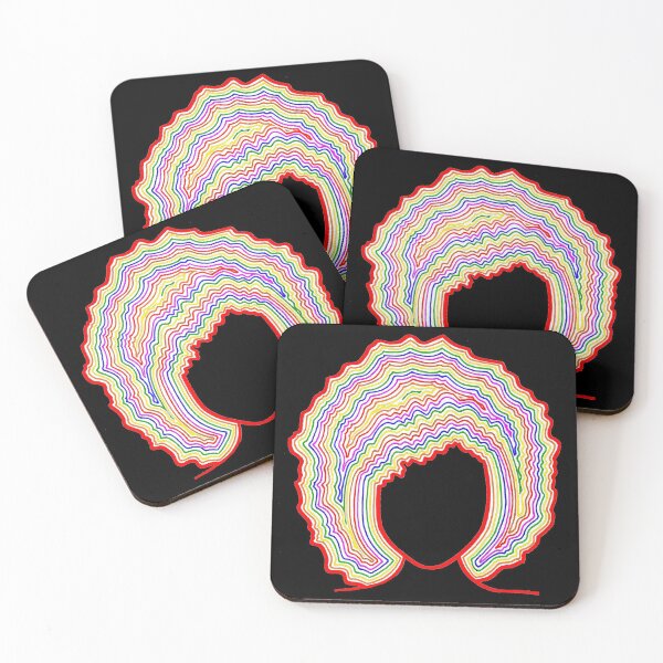 Item preview, Rainbow Afro Line Design designed and sold by Calen  Picard-Carroll.