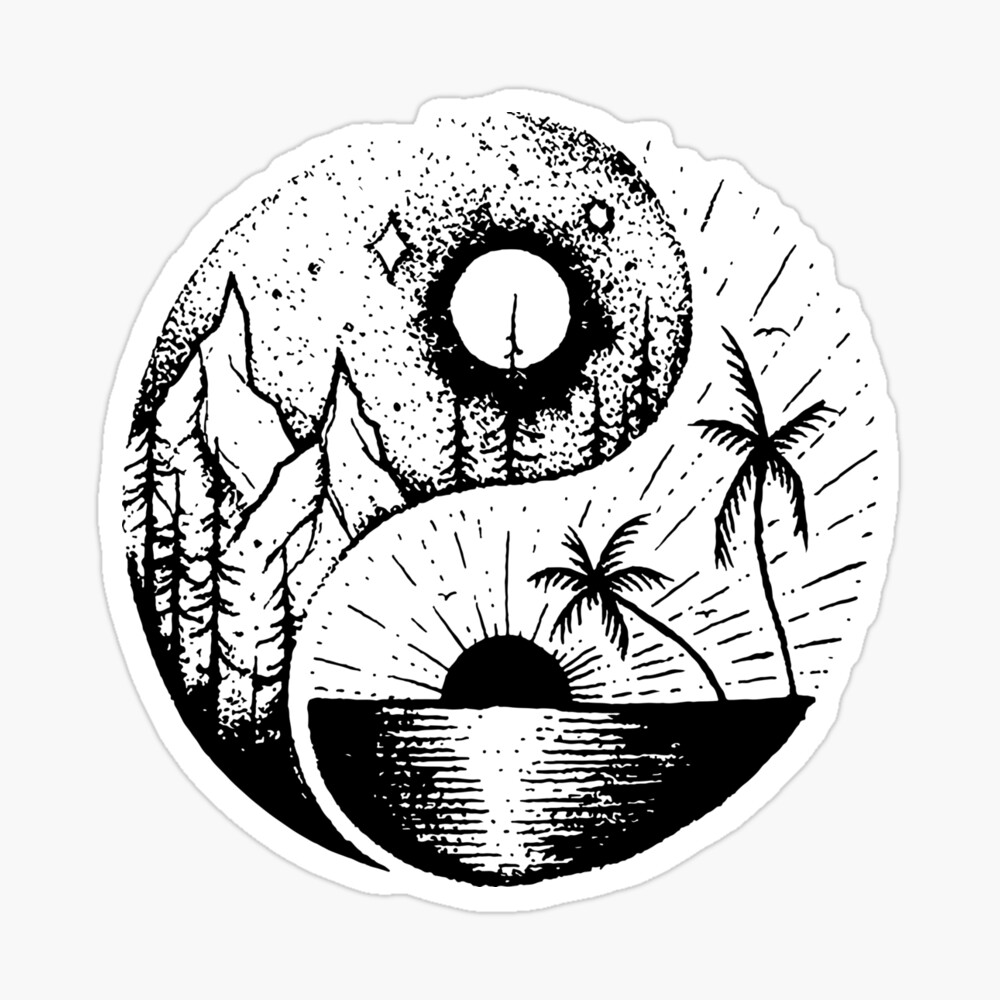 Zen Ying Yang Yang Sun Moon Kids T Shirt By Alexngn Redbubble
