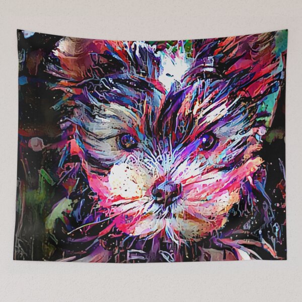 Item preview, Paintsplatter Yorkie Portrait designed and sold by Alyxandre.