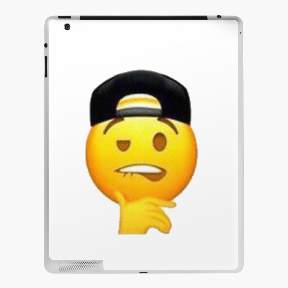 "Baseball Cap Lip Bite Emoji" iPad Case & Skin for Sale by donbass