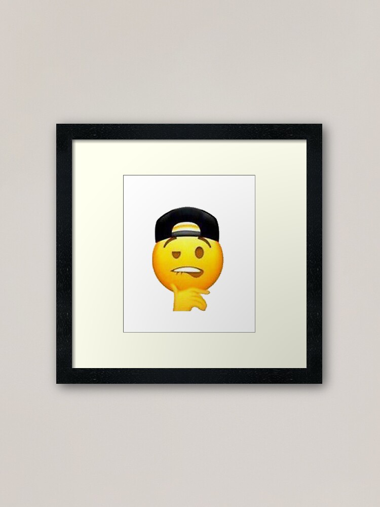 Lip Bite Emoji | Art Print