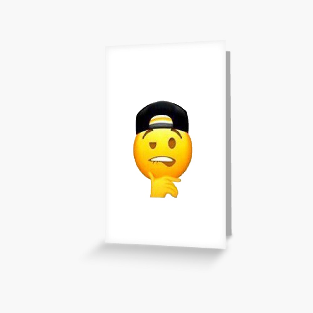 Emoji With Hat Biting Lip - Shashin Wallpaper