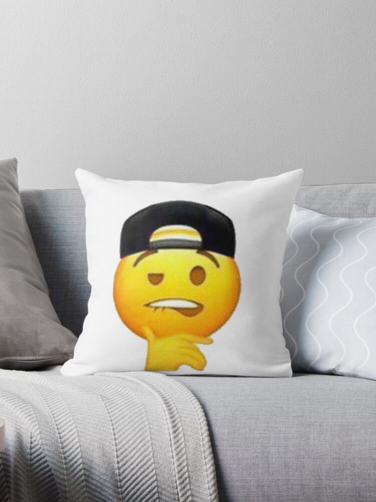 Moyai Emoji Throw Pillow  Editing pictures, Throw pillows, Emoji meme