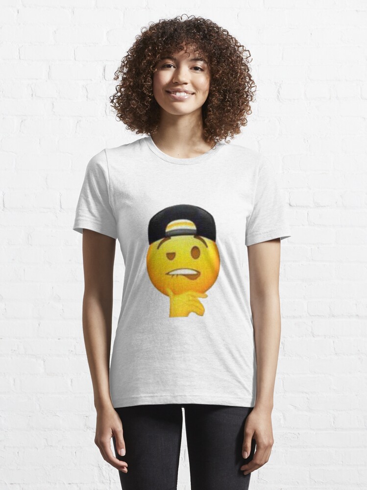 "Baseball Cap Lip Bite Emoji" T-shirt by donbass | Redbubble