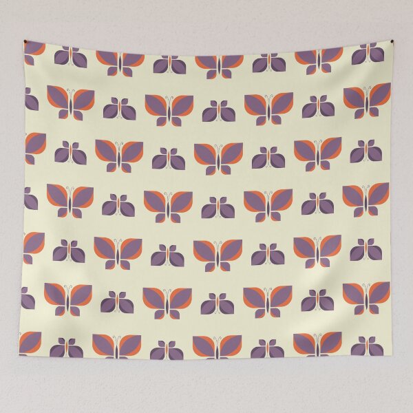 Item preview, Geometric retro butterfly vector pattern design.  designed and sold by Limolida.