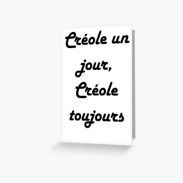 Creole Greeting Cards Redbubble