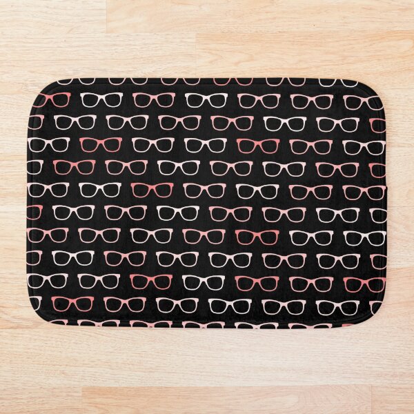 Item preview, Pink Black Hipster Eyeglasses Pattern designed and sold by whimseydesigns.